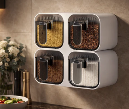 2 Grid Wall Mounted Kitchen Grain